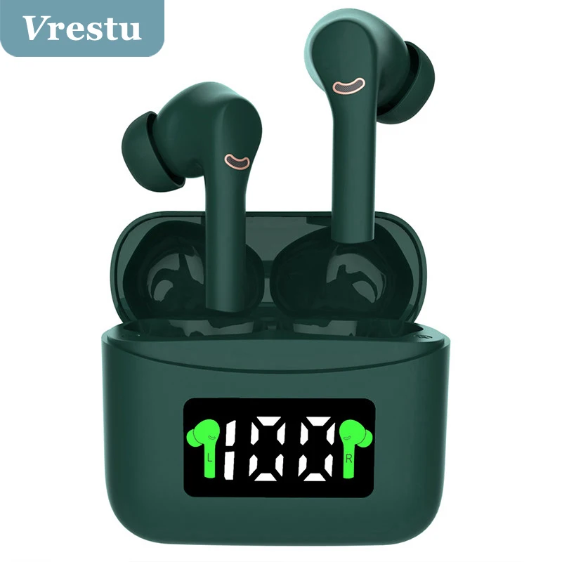 

TWS True Wireless V5.2 Earphone Wireless with Charging Box LED Display Headphone HD Stereo Earbuds Gaming Fone De Ouvido sem fio