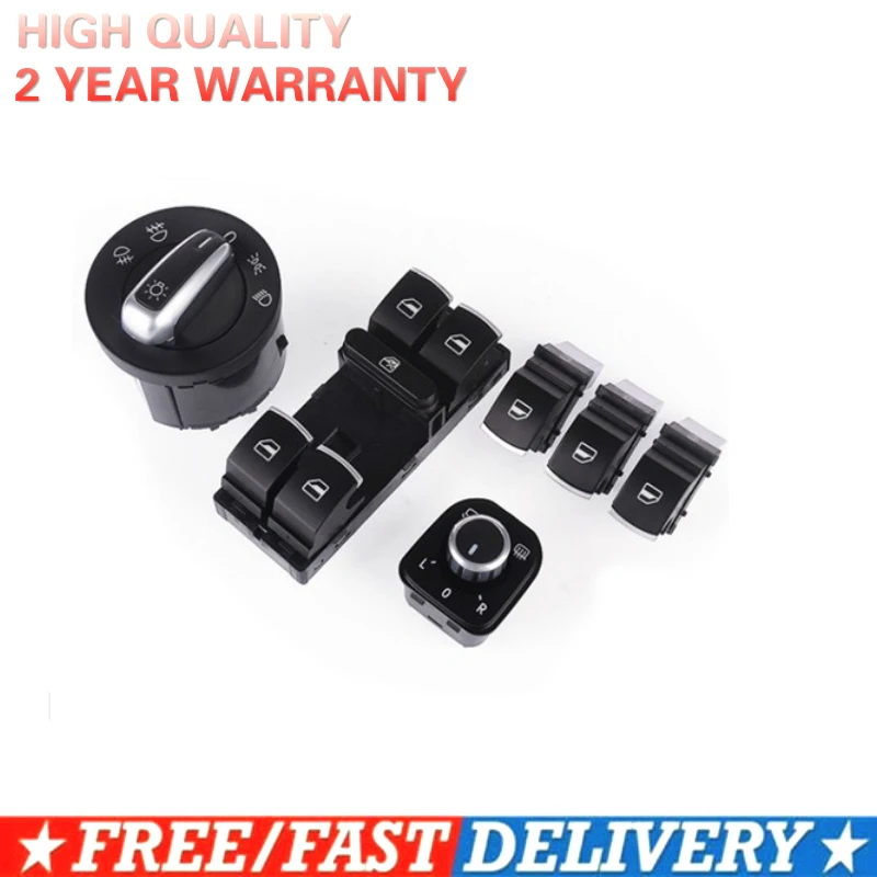 Быстрая доставка хромированный головной светильник переключатель окна зеркала