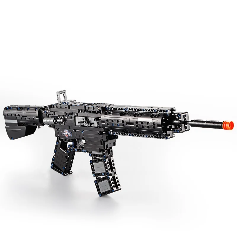 Кирпичи серии военного оружия винтовка M4A1 штурмовая модель техника строительные