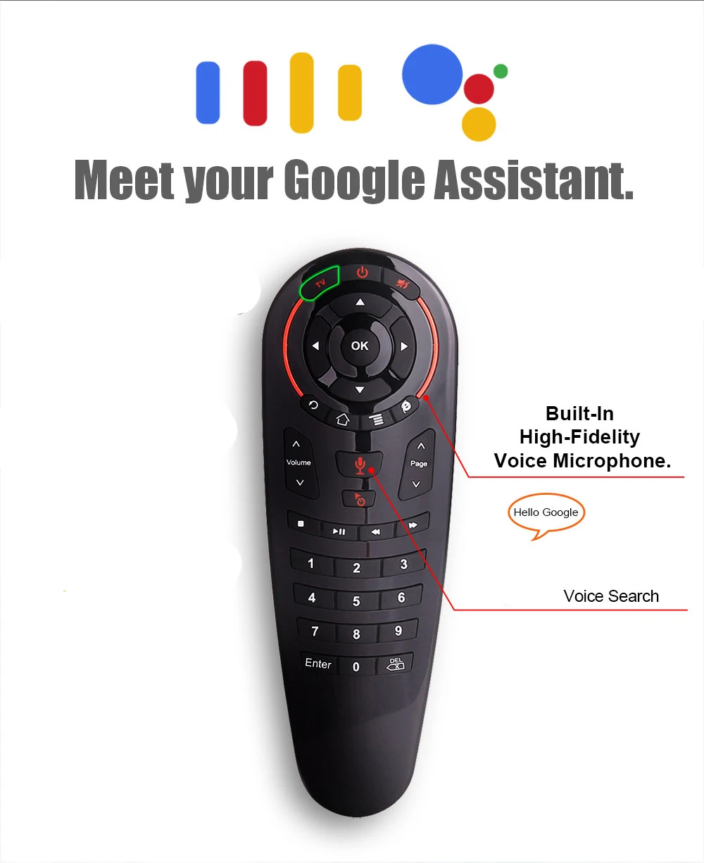 G30S воздуха Мышь голосовой пульт дистанционного управления Управление 2 4G