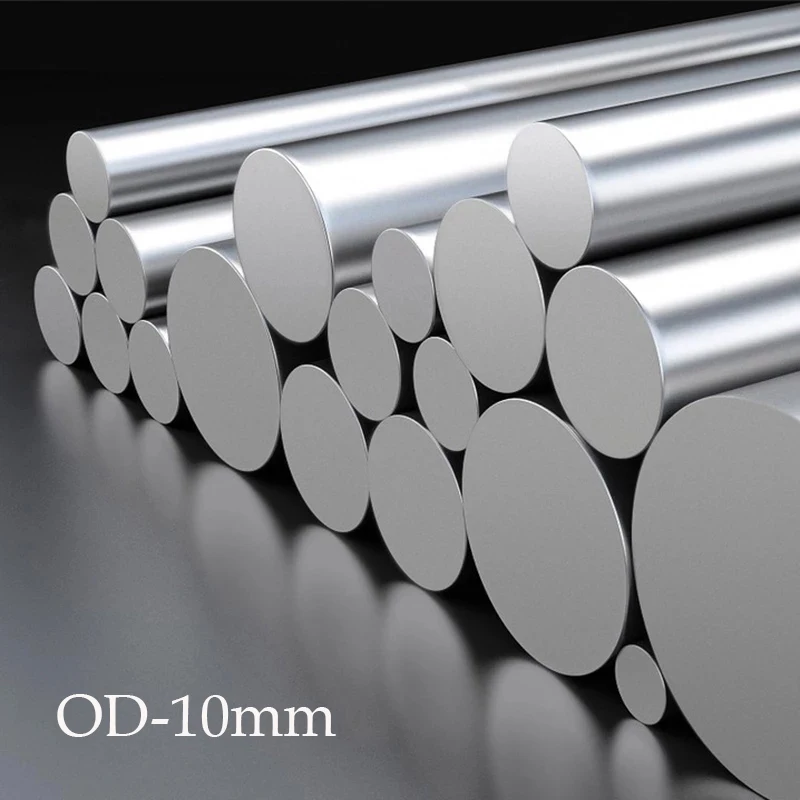 

1 PC 304 stainless steel rod diameter 10 mm linear shaft metric 200/300/500/800mm Metric Round Bars Ground Stock Rod