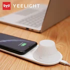 Беспроводное зарядное устройство Yeelight со светодиодной подсветкой, магнитное притяжение, быстрая зарядка для телефонов Iphone, Samsung, Huawei