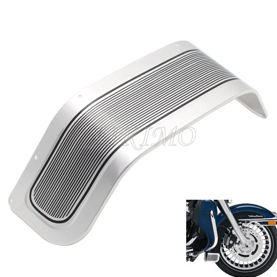 

Chrome Front Fender Trim Skirt Motorcycle Accessories Aluminum For Harley Touring Electra Road Glide 2014-2017-2019