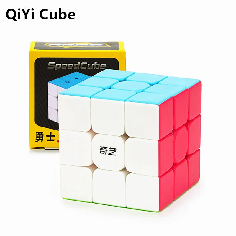 Волшебный кубик QiYi Warrior S 3x3x3 головоломка Qiyi без наклеек скоростной Обучающие