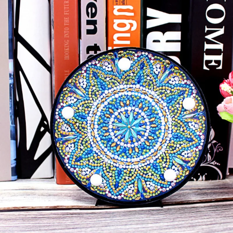 Сделай сам алмазная живопись мандала форма диска ночник светильник Полный алмаз