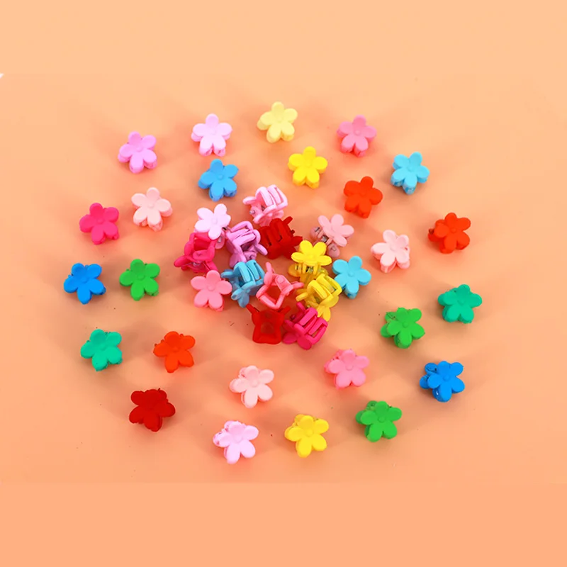 20 шт./компл. новые женские милые разноцветные заколки для волос в форме цветка