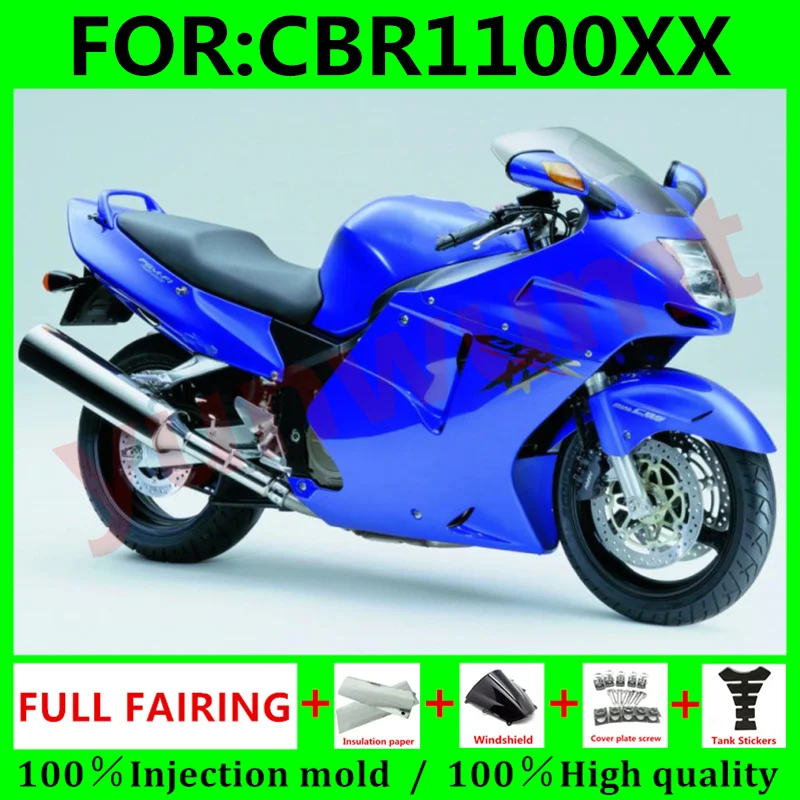 

NEW Motorcycle Fairings for Honda Cbr1100XX CBR 1100 XX 1998 CBR1100 Bodywork 1996 - 2005 BLACKBIRD 1998 full fairing set blue