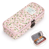 new stationery floral pencil case large capacity pencil bag school supplies cute pen box storage pouch office supply