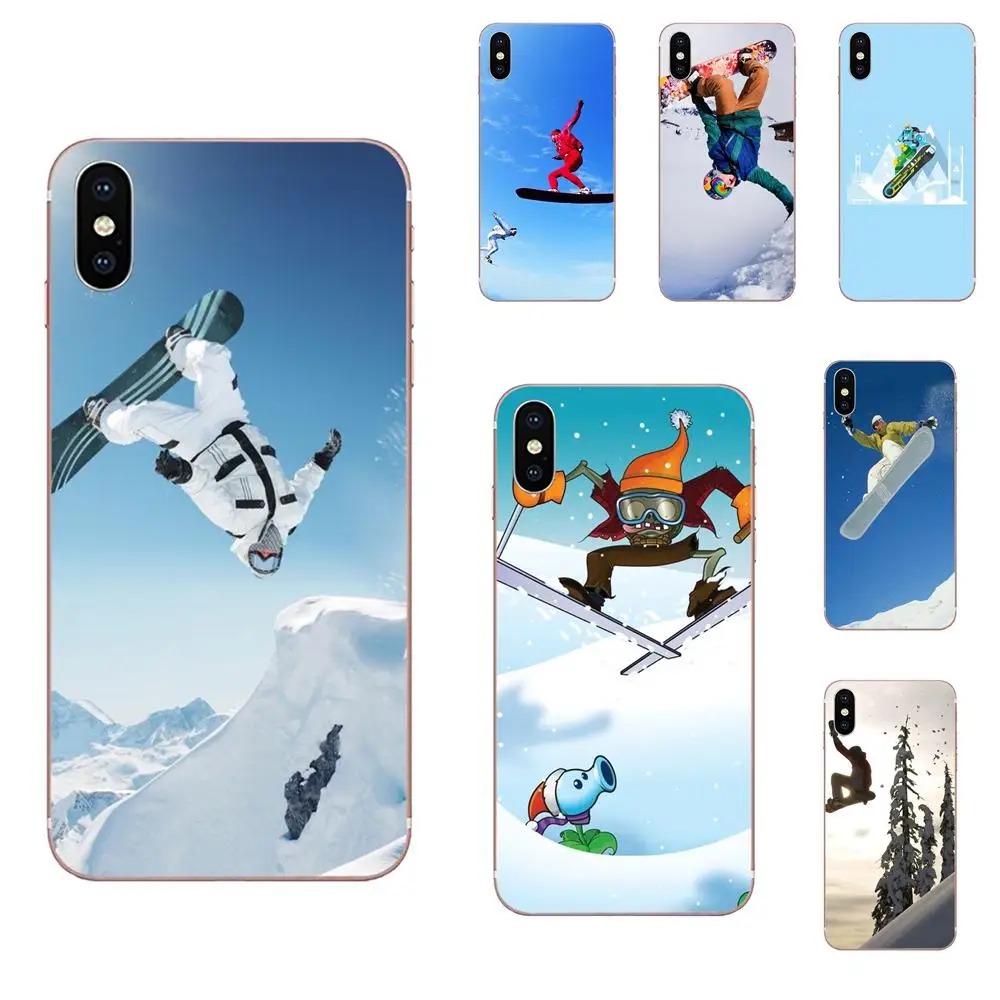 Милый чехол для телефона Cool Extreme Сноубординг Спорт samsung Galaxy Note 5 8 9 S3 S4 S5 S6 S7 S8 S9 S10 5G
