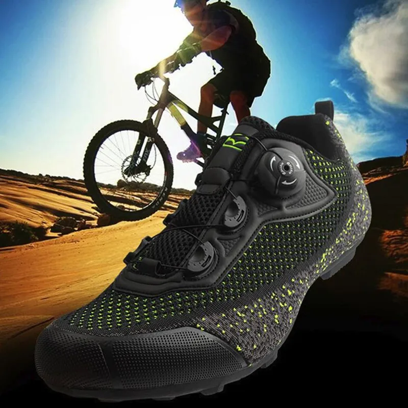 

Tiebao Cycling Shoes men mountain bike sapatilha ciclismo mtb Breathable Non-locking bicycle riding ciclismo triathlon shoes