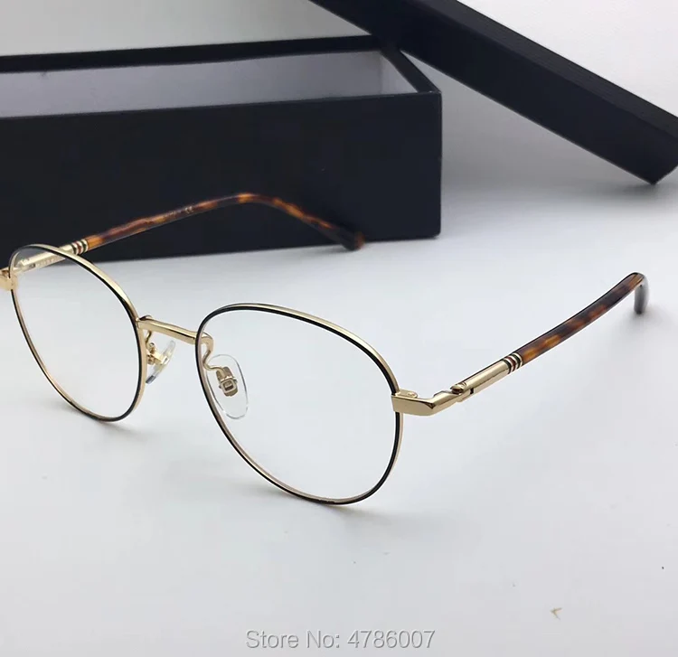 Luxury Brand Designer Optical Eyeglass Frames Retro Round Women Prescription Men Eyewear with original box | Аксессуары для одежды