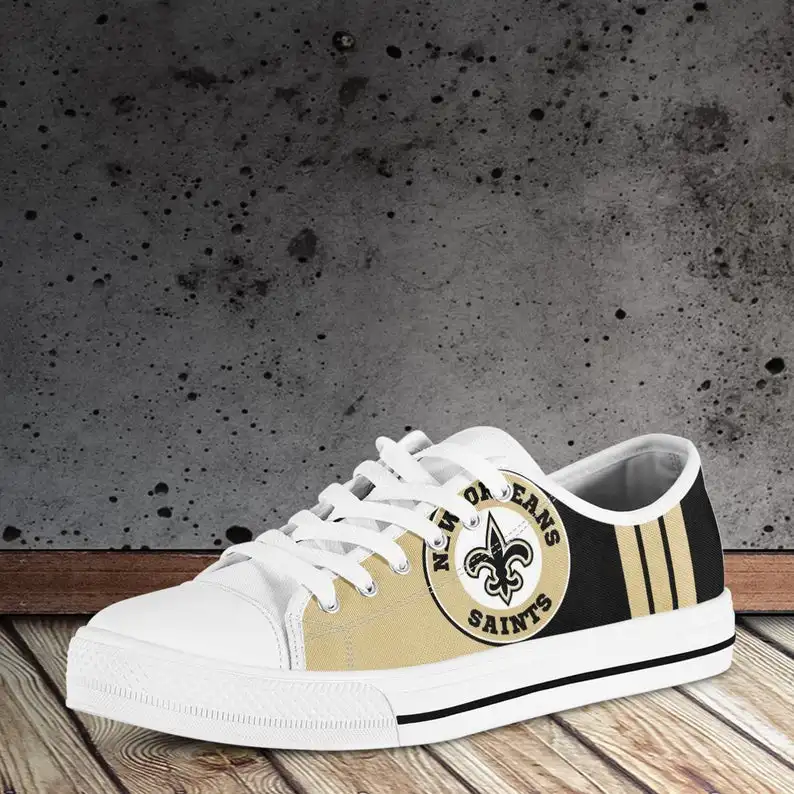 

New Orleans Custom Shoes Saints Mens Womens Designer Leisure Sneakers Men Casual Canvas Shoes