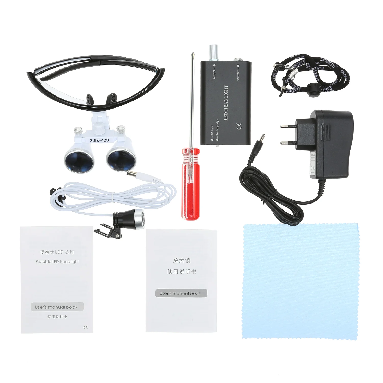 Бинокулярная стоматологическая лупа с увеличением 3 5x420 мм хирургическая Лупа со