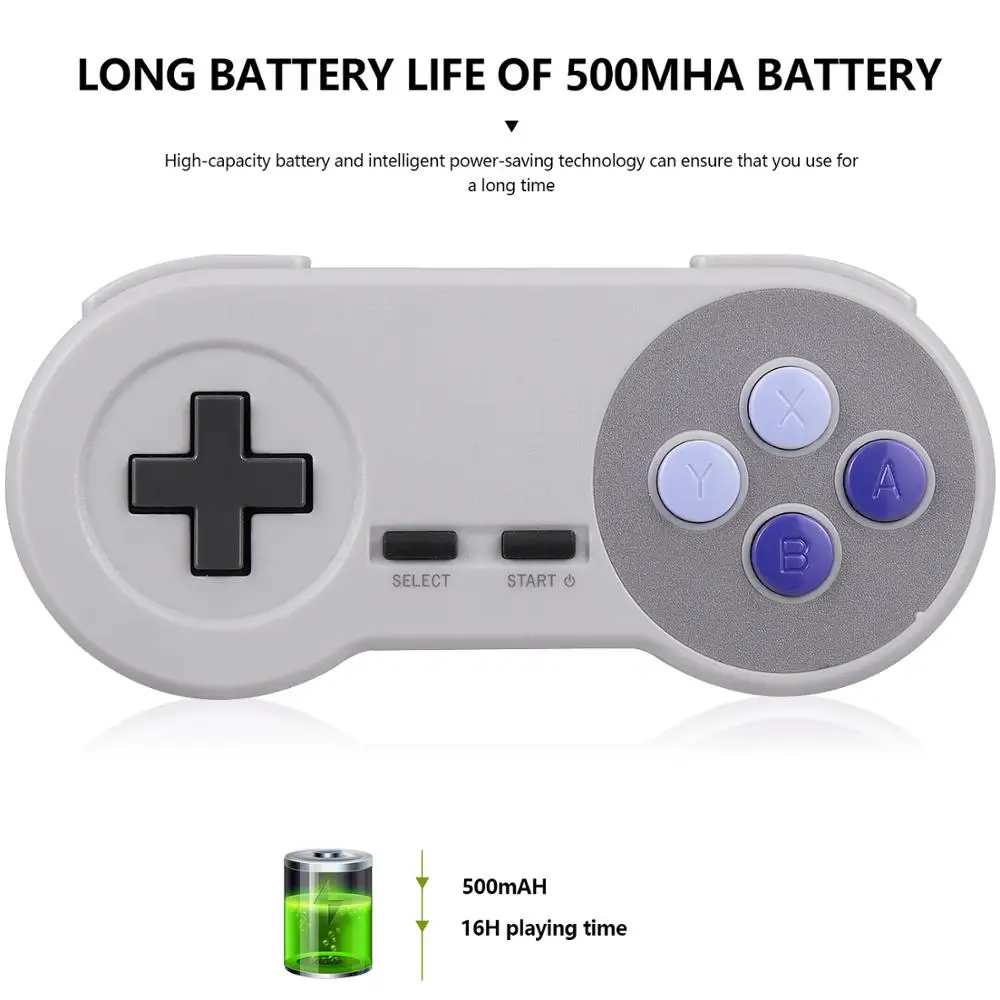 Беспроводной игровой USB контроллер Super SNES 2 4 ГГц джойстик для ПК на Windows 7/8/10 Mac Raspberry