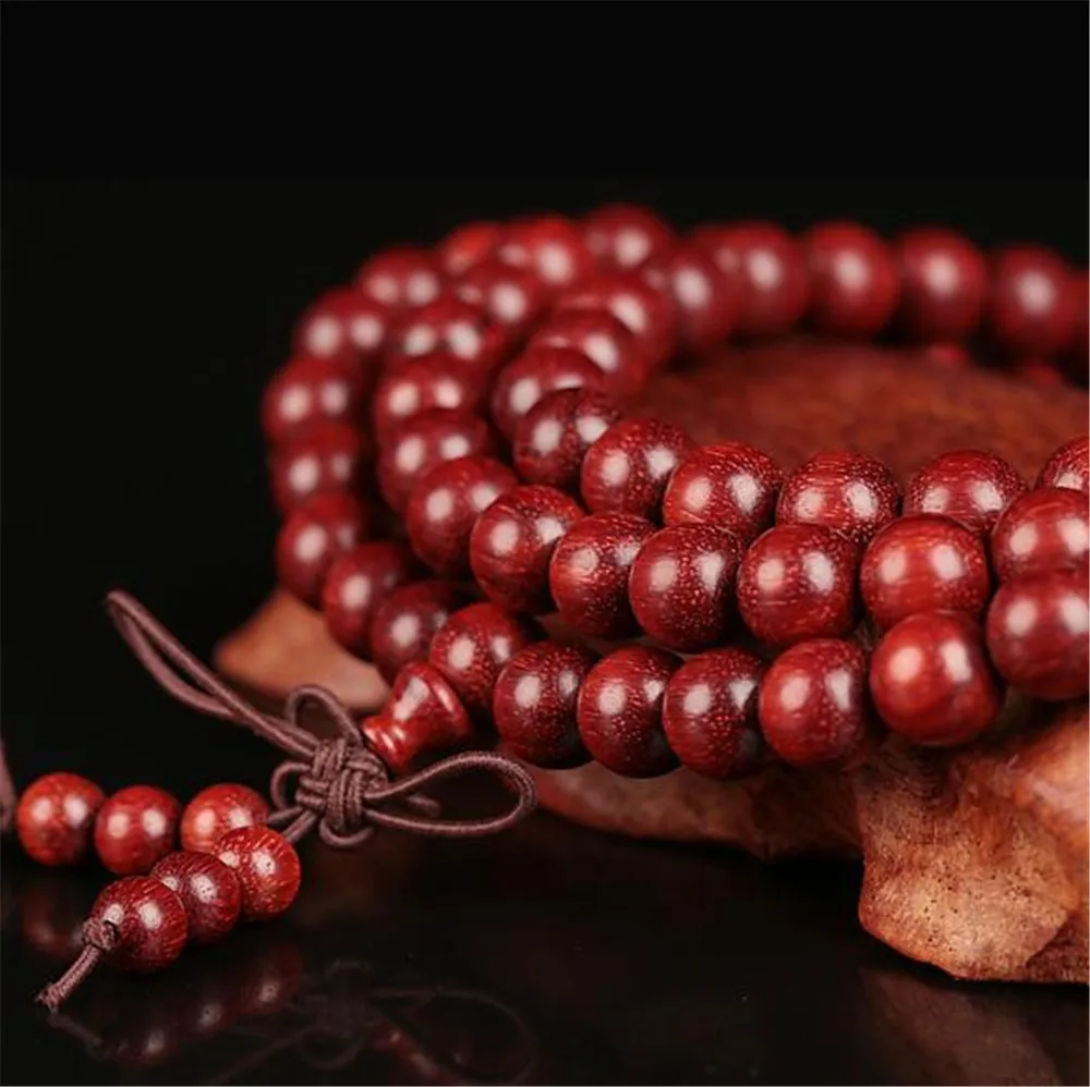 Браслет из розового дерева натурального Замбии 6/8 мм | Украшения и аксессуары