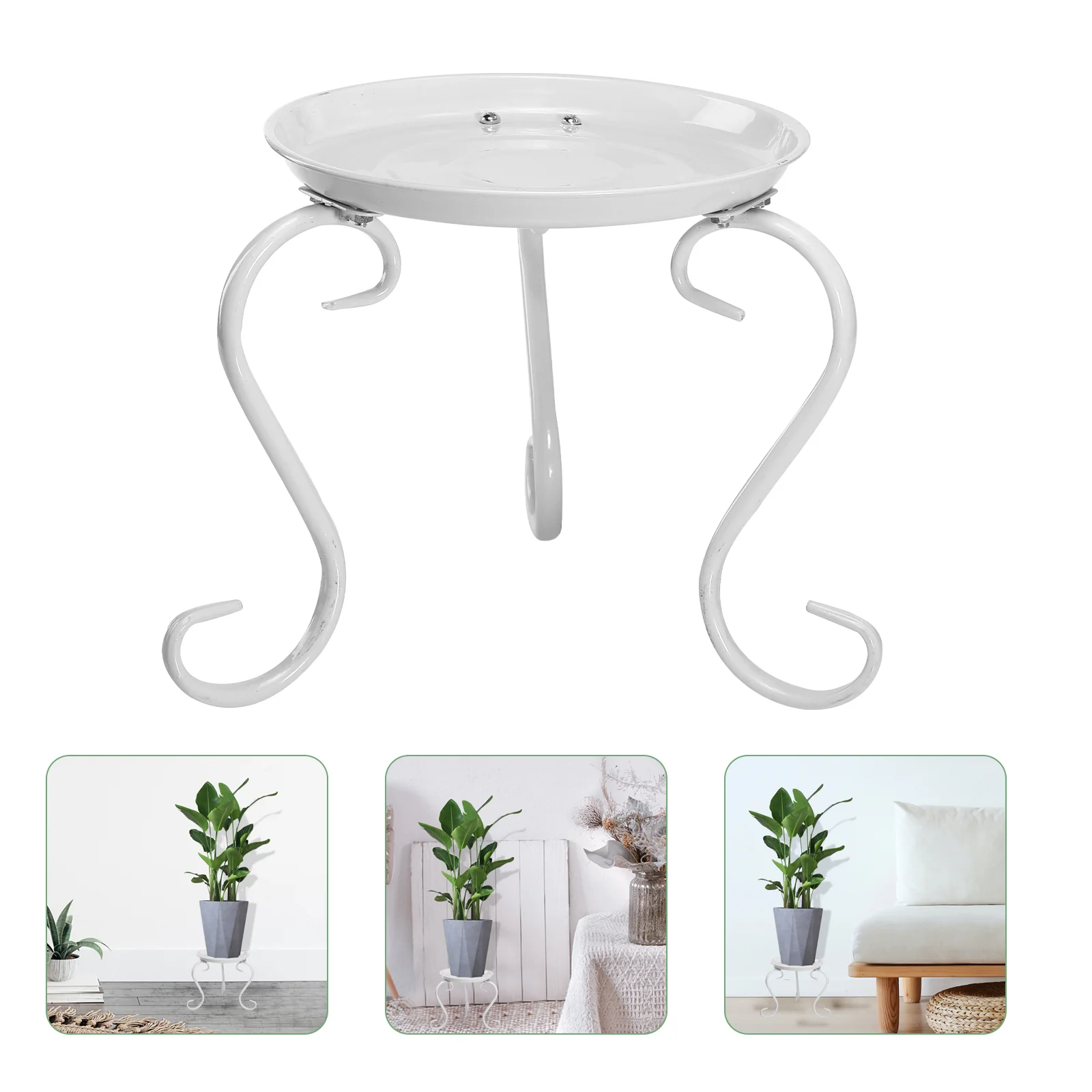 

1Pc Balcony Flower Pot Stand European style Single-deck Plant Pot Holder