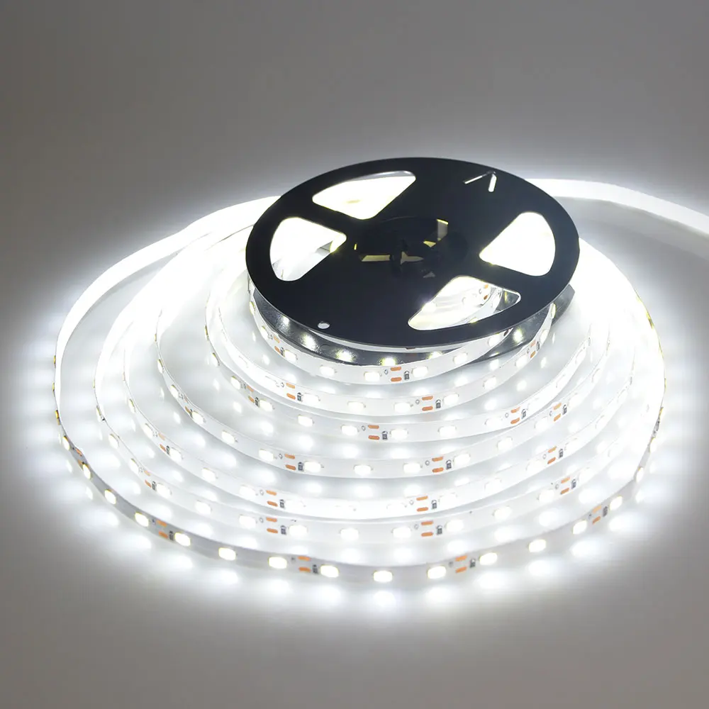 Светодиодная лента 5630 SMD гибкая Водонепроницаемая лампа 5730 бар 12 в пост. Тока 5 м