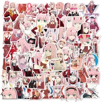 103050100pcs darling in the franxx cartoon anime stickers waterproof phone guitar laptop motorcycle travel decal sticker gift