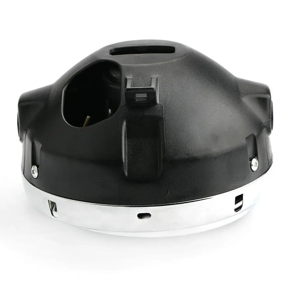 Светодиодный фонарь для головы для мотоциклов Honda CB серии 7 дюймов 35 Вт универсальный мотоциклетный фара Желтая кристальная стеклянная прозрачная линза светового луча круглого оформления.