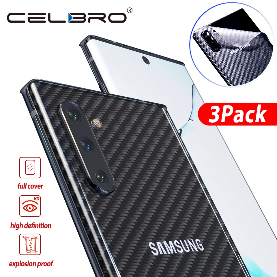Защитный экран из углеродного волокна для Samsung Galaxy Note 10 + S10 Plus S10E 5G матовая задняя