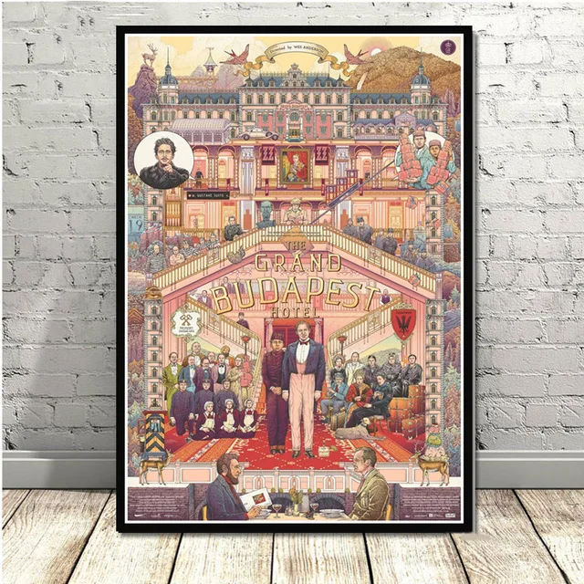 Домашний Декоративный постер, холст, настенное искусство, принт, хит, Grand Budapest, отель, фильм, классический комический подарок, картина, спальня, Модульная картина - Цвет: Nordic 13 HE3610