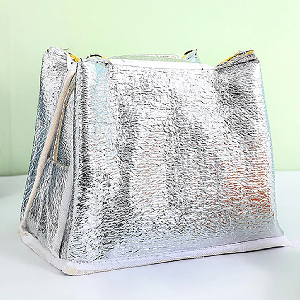 Портативная Изолированная Алюминиевая фольга Толстая изоляционная сумка ткань