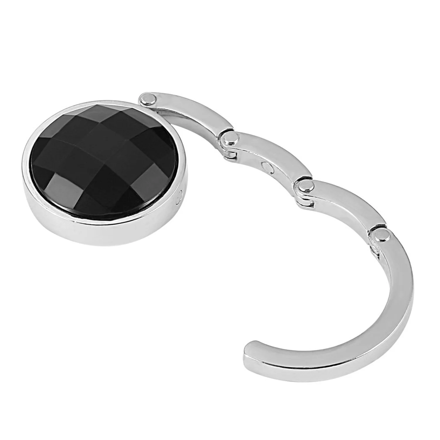 2 шт. портативный складной круглый кошелек из сплава с кристаллами сумка