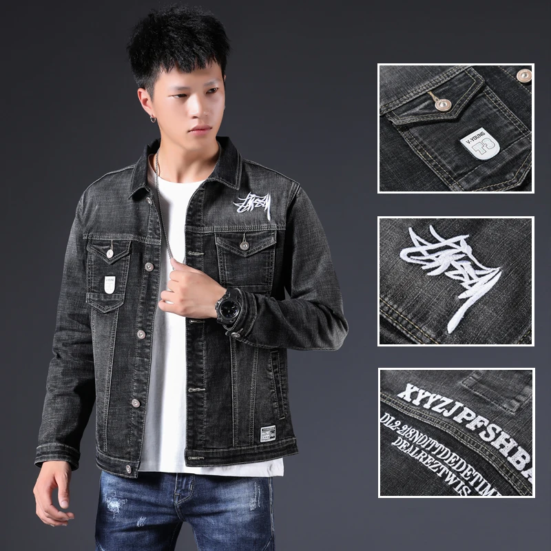 Мужская джинсовая куртка для мужчин Бомбер джинсовые куртки Casaco Masculino мужское