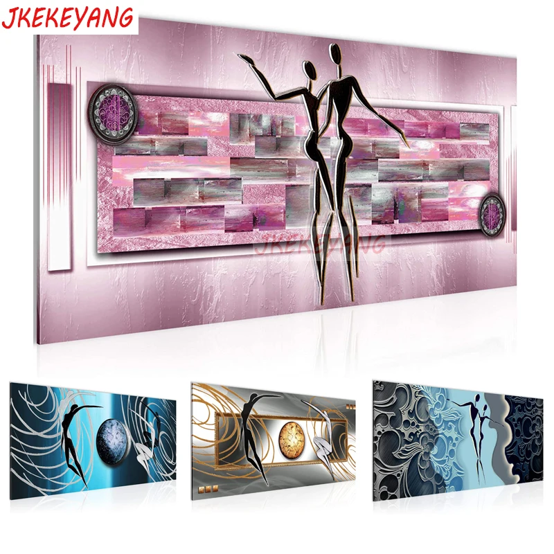 

Большая алмазная живопись 5D Diy, абстрактные персонажи, бриллиантовая вышивка крестиком, домашний декор Y3564