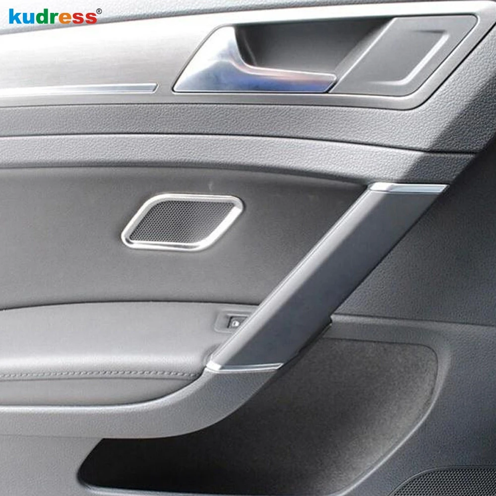 Для Volkswagen для VW Golf 7 2014 2015 2018 2019 нержавеющая сталь боковая дверь крышка