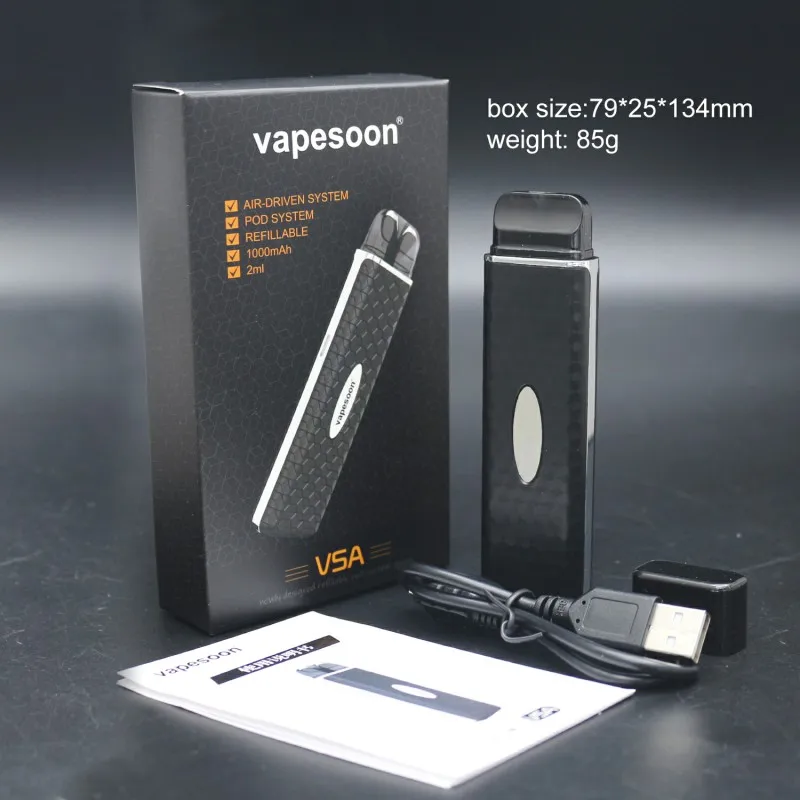 В наличии! Оригинальный Новый стартовый набор Vapesoon VSA с батареей 1000 мАч емкостью 2