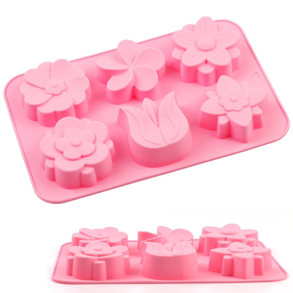 Силиконовые формы для выпечки шоколада 6 ячеек|Формы тортов| |