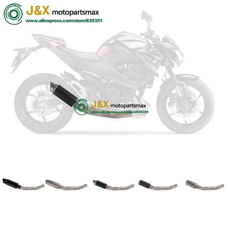 Полная система слипоны для kawasaki Z750 Z 750 мотоцикл глушитель Escape средняя