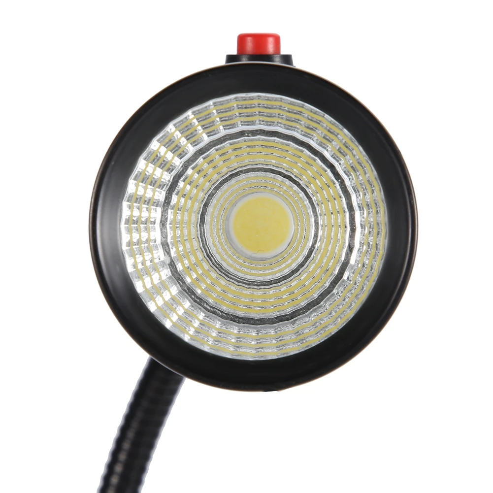 7W 110-220V LED Adjustable Neck Machine Tool Lathes Lamp Magnetic Mount US Plug 360° Omni-Directional Flexible Gooseneck | Освещение