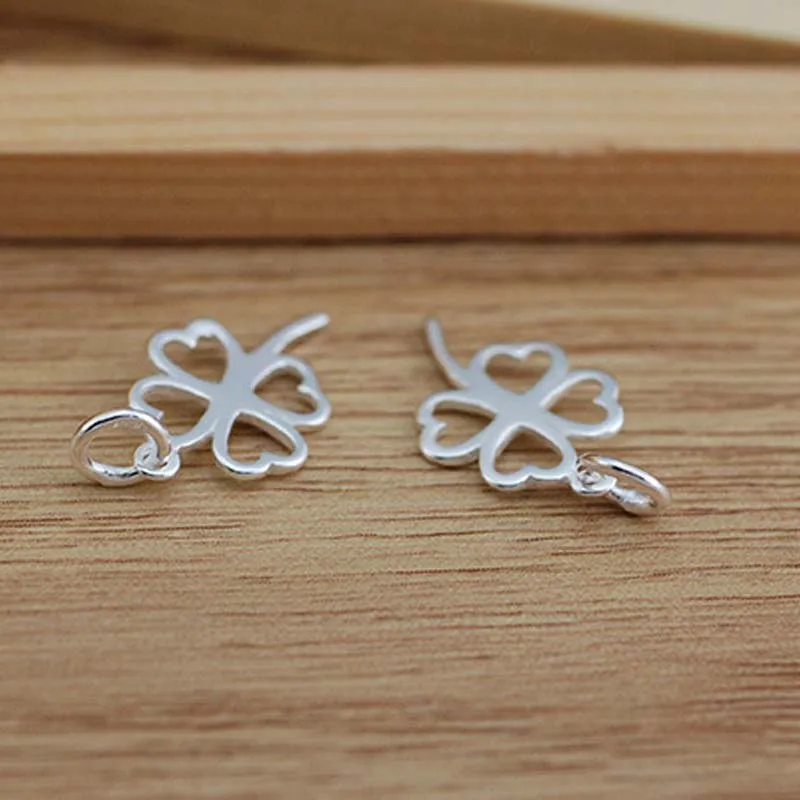 Подлинная реальная однотонная искусственная серебряная подвеска цветок