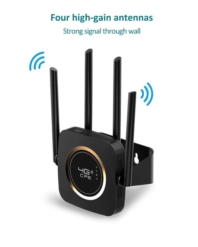KuWFi 4G LTE маршрутизатор Lan порт беспроводной CPE встроенный аккумулятор 3000 мАч 300 Мбит/с высокоскоростная Мобильная точка доступа Wifi со слотом для sim-карты