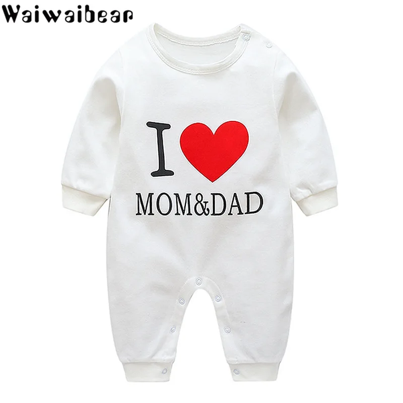 Детский комбинезон с длинным рукавом и принтом|Ромперы| |