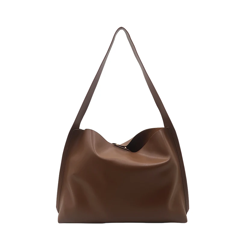 

[BXX] High Capacity PU Leather Bucket Bags For Women 2021 Branded Shoulder Handbags and Purses Female Trend Cross Body Bag HQ147