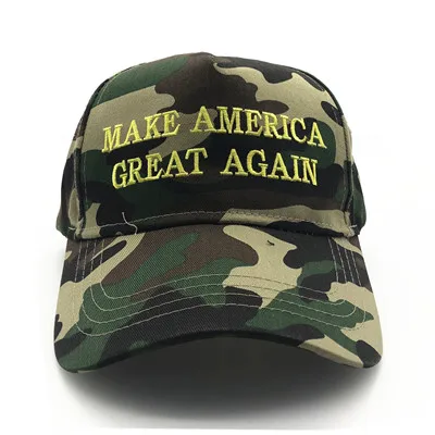 ArmyGreen Make America Great Again вышивка флаг США Дональд Трамп шляпа переиздание хлопок бейсболка Открытый камуфляж - Цвет: ArmyGreen