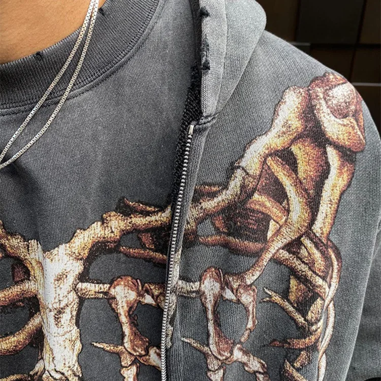 Винтажная толстовка с капюшоном Мужская/Женская 1:1 | Мужская одежда