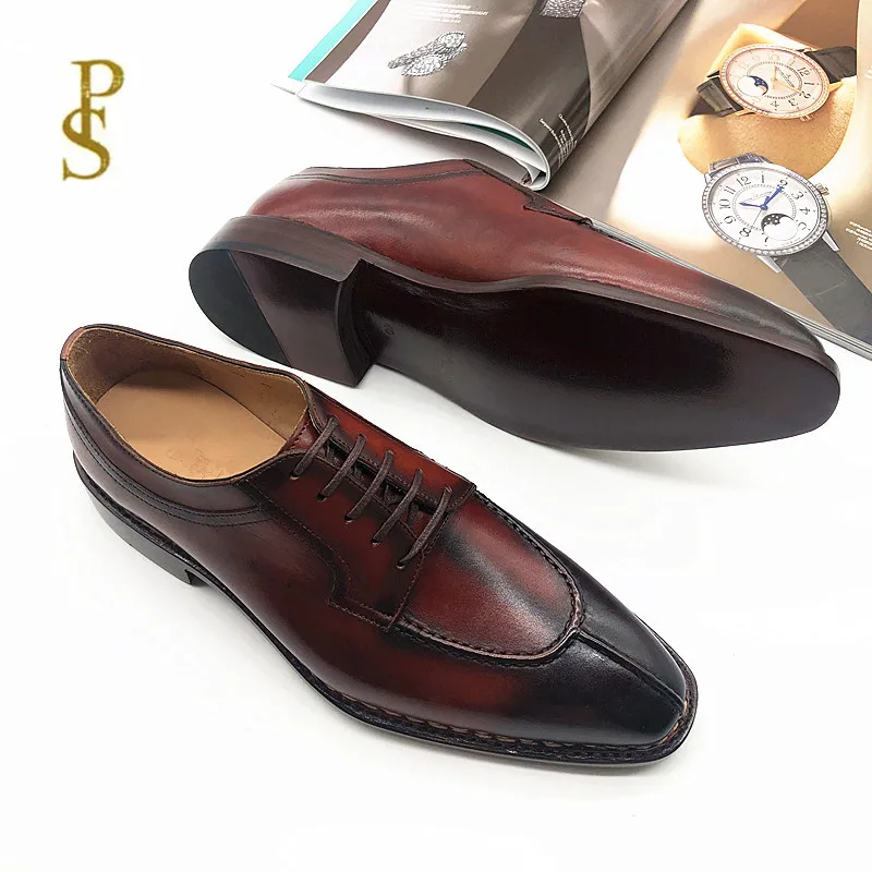 Норвежский метод шитья ручная работа французская обувь из воловьей кожи