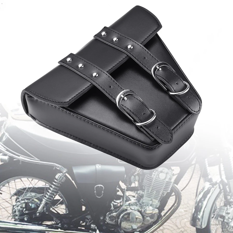 Универсальная кожаная сумка-седло для Мотоциклов Harley Kawasaki Honda Suzuki Cafe Racer |