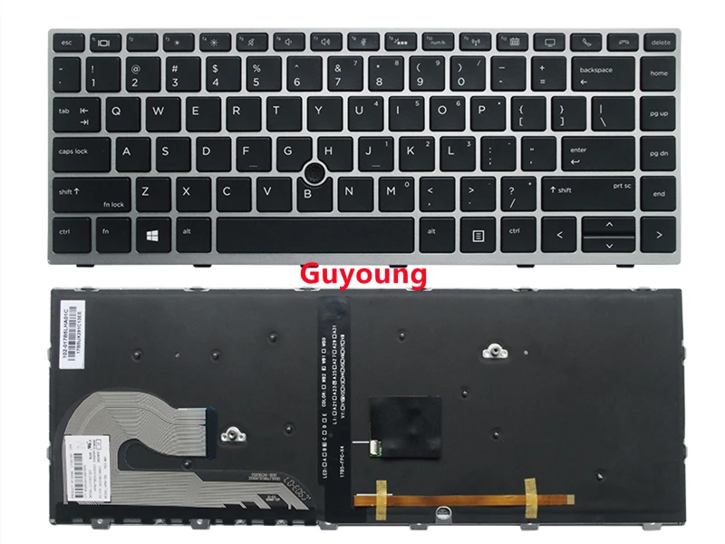 Клавиатура для ноутбука HP EliteBook 840 G5 846 745 с подсветкой|Клавиатуры замены| |