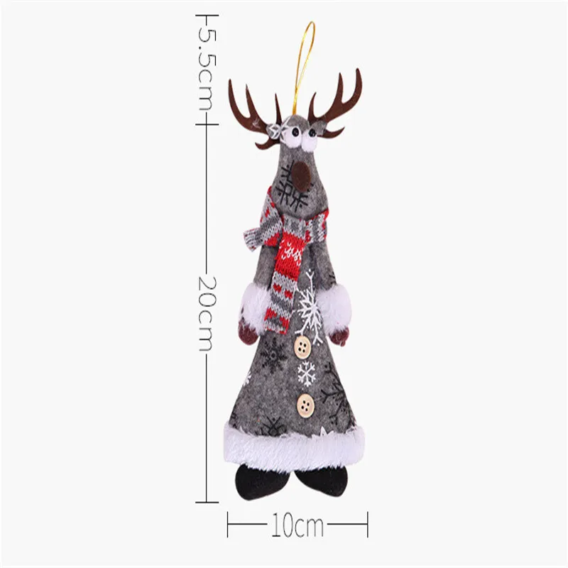 Christmas Tree Decorations for Home Santa Claus Snowman Christmas Ornaments Supplies Pendant Kids Xmas Christmas Gifts