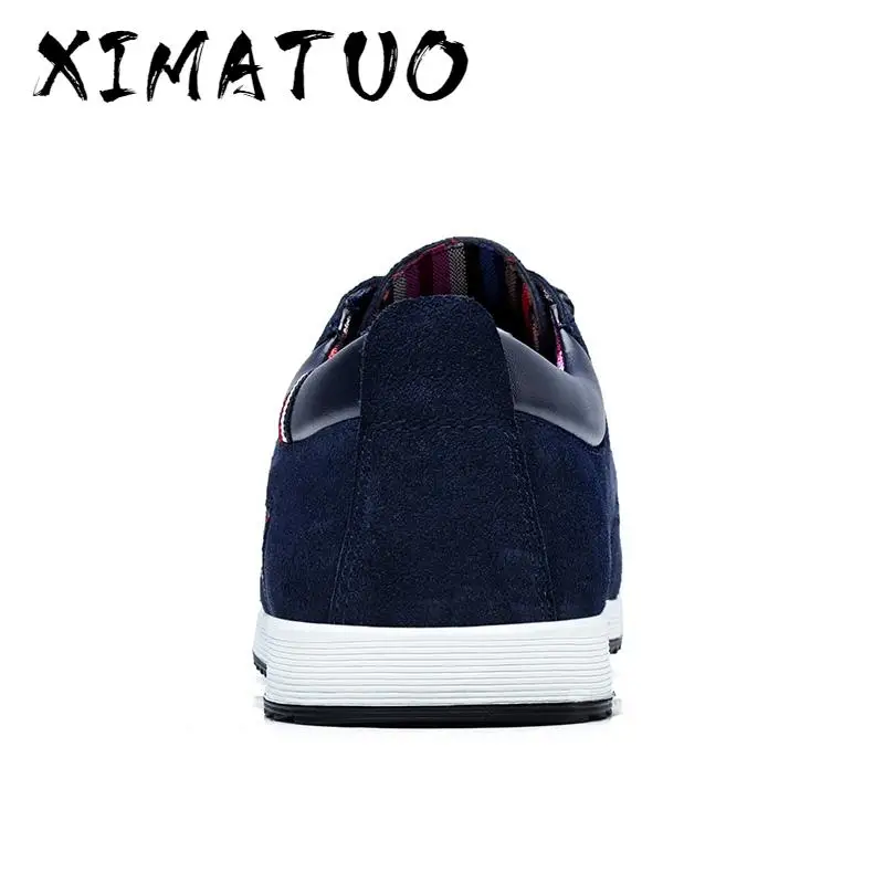 Men's Leather Casual Shoes Moccasins Men Loafers Luxury Brand Spring New Fashion Sneakers Male Boat Suede Krasovki | Обувь