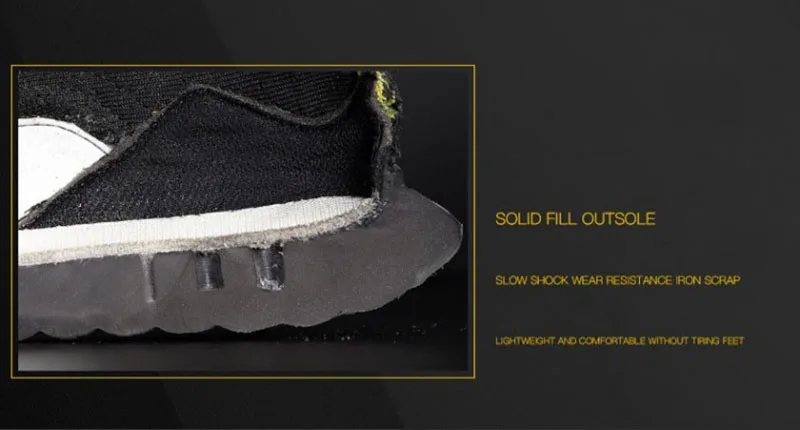 New Indestructible Men's Steel Toe Safety Boots Breathable Anti-smashing Puncture-Proof Work Shoes Welder Safety Boot Sneakers