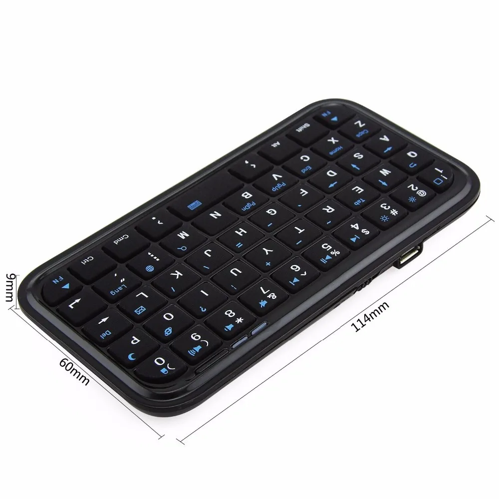 Беспроводная Bluetooth клавиатура для iphone 6 6s plus ipad samsung galaxy S4 S5 S6 note 5 android