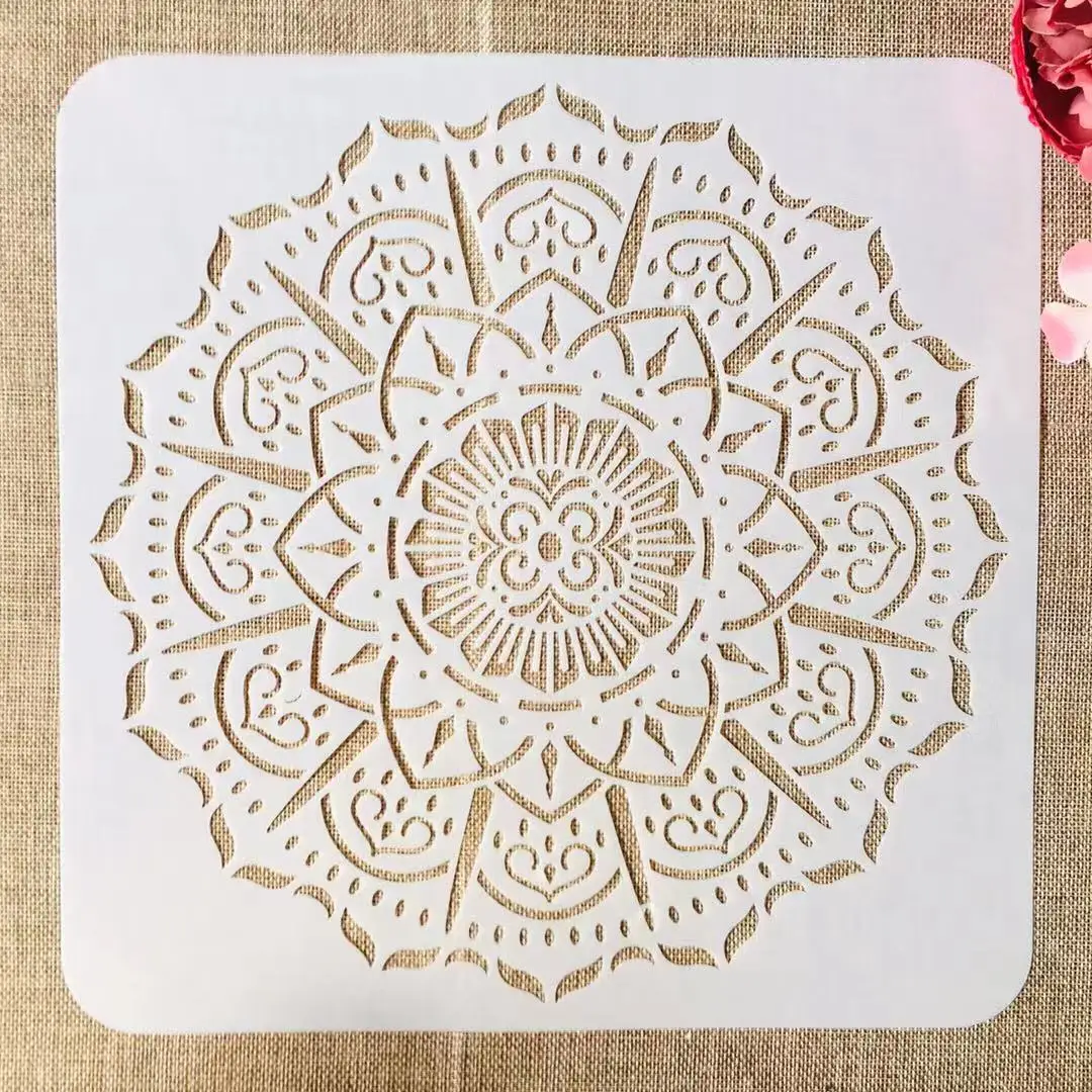 

30*30cm Mandala Round Geometry DIY Layering Stencils Painting Scrapbook Coloring Embossing Album Decorative Template