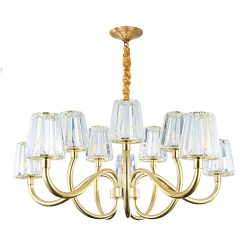 Реальный полный Медь Люстра для Спальня обеденный Гостиная современный