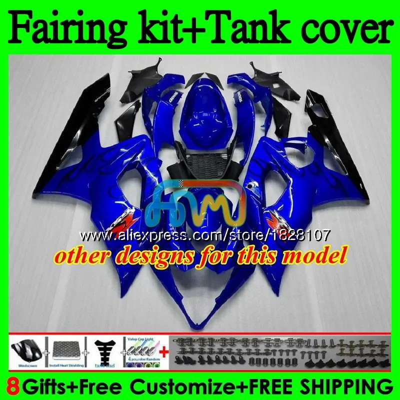 Инъекция для SUZUKI GSXR1000 K5 GSXR-1000 GSX R1000 98b. 49 GSX-R1000 PRAMAC blk GSXR 1000 CC 1000CC 05 06 2005 2006 обтекатели